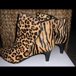Animal print boots